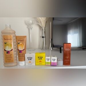 Avon Bundle! Beyond Glow Sunscreen, Beyond Glow Lip Care, Anew Solaire,Etc - NWT